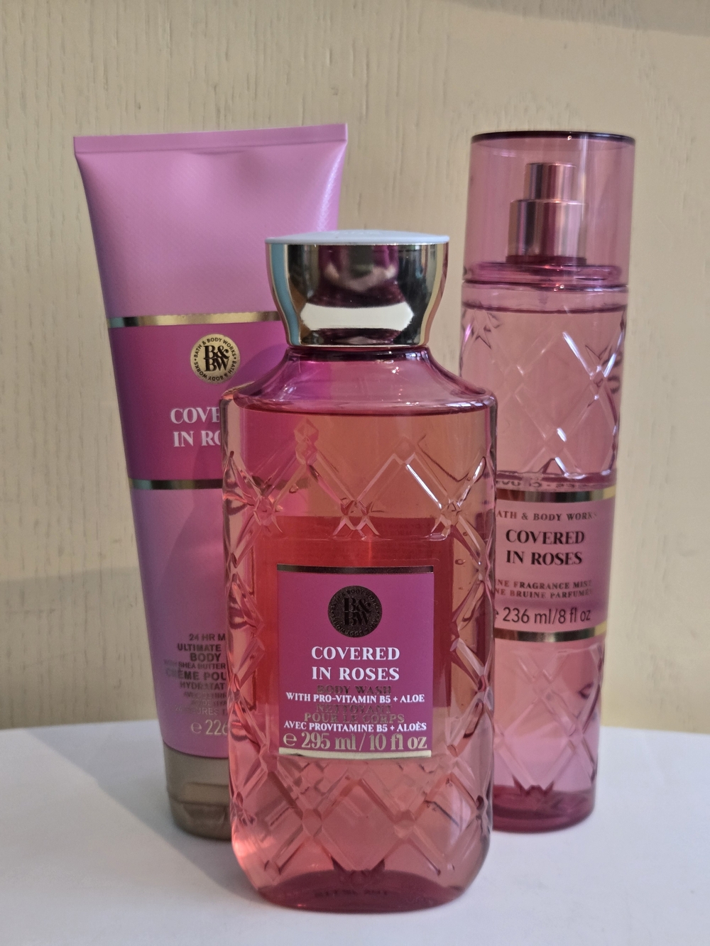 Bath & Body Works Covered In Roses 3 Pieces